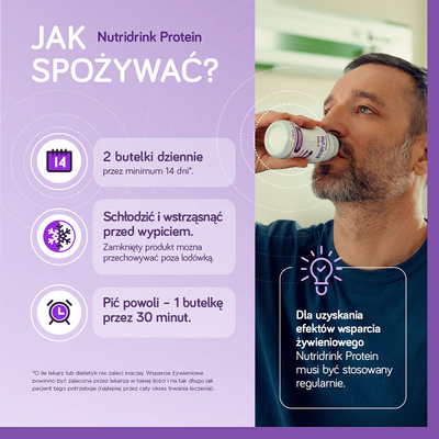 Nutridrink Protein o smaku truskawkowym 4 x 125 ml