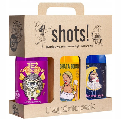 LaQ Shots! Zestaw prezentowy żele do mycia ciała 3 x 500 ml