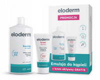 ELODERM Zestaw dla dzieci od 1 dnia życia Emulsja do kąpieli 400 ml + Krem aktywny 75 ml