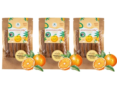 Pomarańczowe rollsy z witaminą C i cynkiem ZESTAW 3 x 50 g