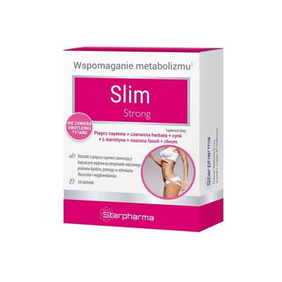 Starpharma SLIM STRONG wsparcie metabolizmu, odchudzanie ﻿30 tabletek