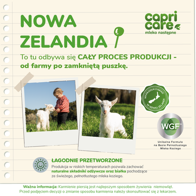 Capricare 3 - mleko dla dzieci junior, powyżej 12 miesiąca, oparte na mleku kozim ZESTAW 2 x 400 g