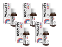 Asecurin Baby krople dla niemowląt od urodzenia ZESTAW 5 x 10 ml