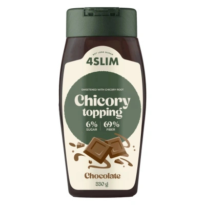 4Slim Słodzik z cykorii niskowęglowodanowy topping czekoladowy 330 g