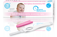 Testeo test ciążowy HCG strumieniowy do wykrywania wczesnej ciąży 1 sztuka