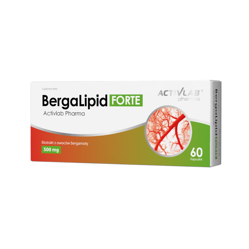 ActivLab BergaLipid FORTE ekstrakt z owoców bergamoty 500 mg SERCE UKŁAD KRĄŻENIA 60 kapsułek