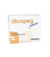 Dicopeg Junior zaparcia zaburzenia pracy jelit DLA DZIECI 30 saszetek