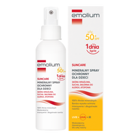 Uszkodzone opakowanie zewnętrzne (kartonik) EMOLIUM SUNCARE Mineralny spray ochronny od 1.dnia życia SPF 50+ 100ml