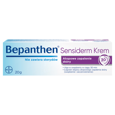 Bepanthen Sensiderm Krem ŁAGODZI AZS, EGZEMA 20 g 