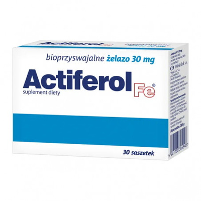 Actiferol Fe 30 mg ŻELAZO dla kobiet w ciąży 30 saszetek