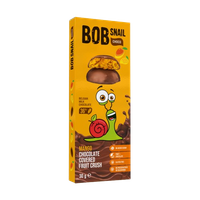 Bob Snail Ciasteczka owocowe w czekoladzie różne smaki zdrowa przekąska 4 x 30 g