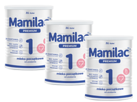 Mamilac Premium 1 mleko początkowe od urodzenia ZESTAW 3 x 400 g