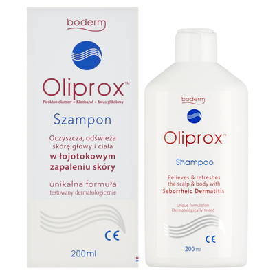 Oliprox szampon ŁOJOTOKOWE ZAPALENIE SKÓRY GŁOWY 200 ml
