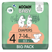 Moomin Baby 4 Maxi 7-14 kg (63 szt), eko pieluszki