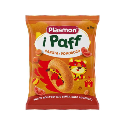 PLASMON Chrupki warzywne Paff pomidor i marchewka 15 g