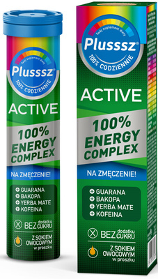 Plusssz Active 100% Energy Complex 20 tabletek musujących