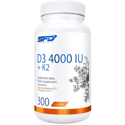 SFD D3 4000 IU + K2 ODPORNOŚĆ 300 tabletek