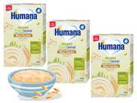 Humana Organic Kaszka bezmleczna kaszka manna po 4. miesiącu ZESTAW 3 x 200 g