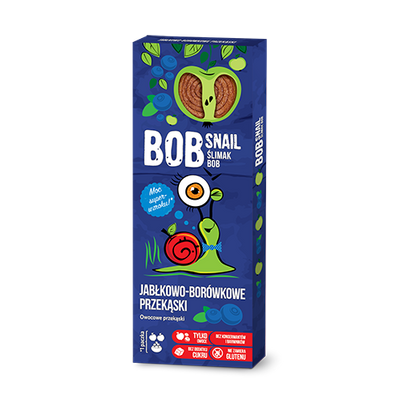 BOB SNAIL Przekąska jabłko-borówka 30g