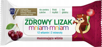 Zdrowy lizak dla dzieci mniam mniam z witaminami smak wiśniowy KULKA 1 sztuka