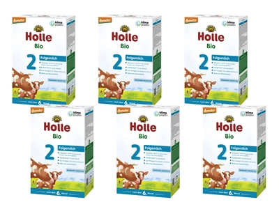 Holle mleko następne 2 BIO dla niemowląt powyżej 6 miesiąca życia ZESTAW 6 x 600 g