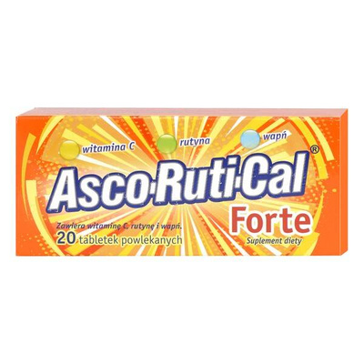 ASCORUTICAL FORTE suplement diety x20 tabl.