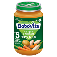BoboVita obiadek warzywa w potrawce z królikiem po 5 miesiącu 190 g
