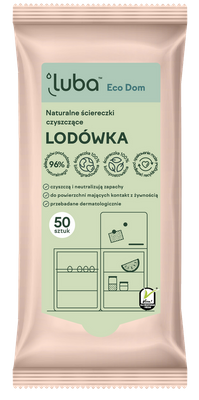 LUBA naturalne ściereczki czyszczące do lodówki 50 szt