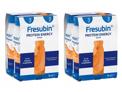Fresubin® Protein Energy Drink,  smak owoce tropikalne 8 x 200ml. Żywność specjalnego przeznaczenia medycznego. Bogata w białko 