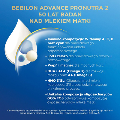 Bebilon 2 Advance Pronutra Mleko następne po 6. miesiącu ZESTAW 2x1000 g