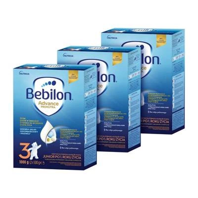 Bebilon 3 Advance Pronutra Junior Formuła na bazie mleka po 1. roku życia ZESTAW 3x1000 g