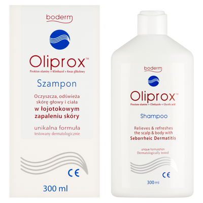 Oliprox szampon ŁOJOTOKOWE ZAPALENIE SKÓRY GŁOWY 300 ml