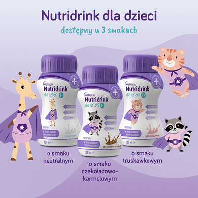 Nutridrink dla dzieci o smaku czekoladowo-karmelowym ZESTAW 12 x 125 ml