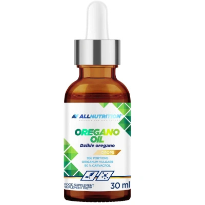 Allnutrition oil drops olejek z oregano 90% karwakrolu 30 ml