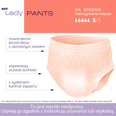 Seni Lady Pants L bielizna chłonna dla kobiet 1szt