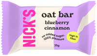 NICK'S baton na bazie płatków owsianych z liofilizowanymi jagodami i cynamonem 35 g
