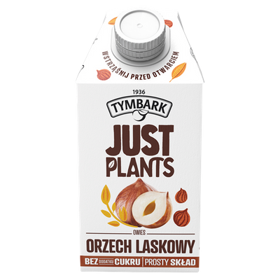 Tymbark Just Plants Napój owies orzech laskowy 500 ml