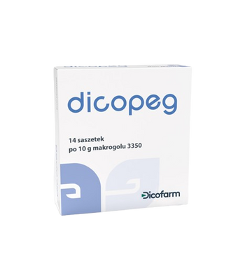 Dicopeg zaparcia zaburzenia pracy jelit 14 saszetek