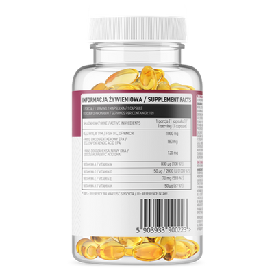 OstroVit Omega 3 + ADEK 120 kapsułek