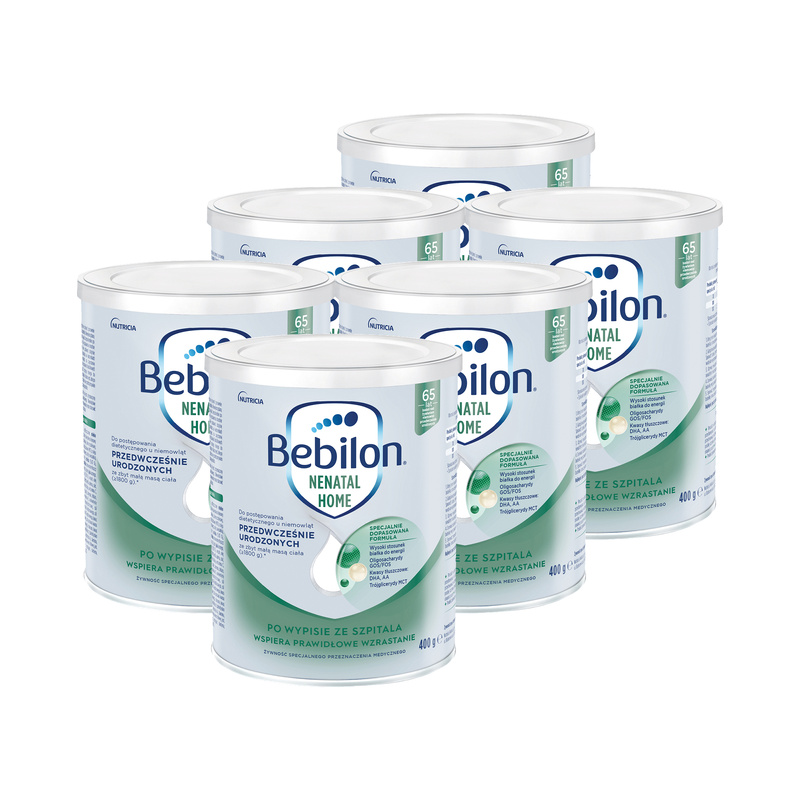 Bebilon Nenatal Home Żywność specjalnego przeznaczenia medycznego ZESTAW 6 x 400 g