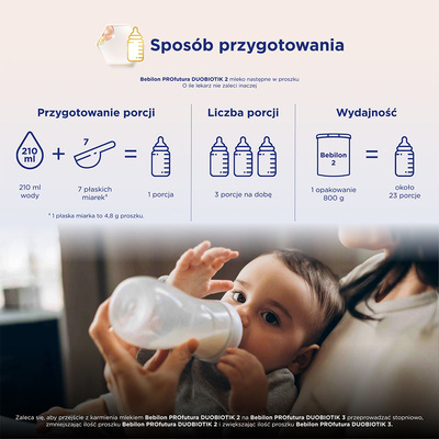 Bebilon PROfutura DUOBIOTIK 2 mleko następne po 6. miesiącu życia 800 g