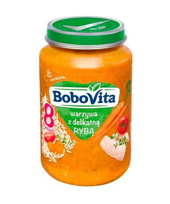 BoboVita Zestaw Mix-1 Obiadków po 8 mc 12x190g