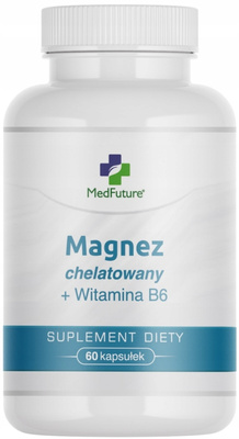 MedFuture Magnez Chelatowany + Witamina B6 STRES, SEN 60 kapsułek