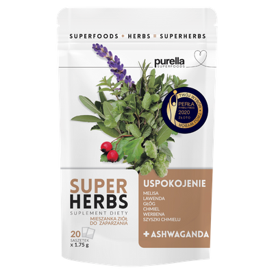 Purella Superfoods Superherbs Suplement diety uspokojenie 35 g