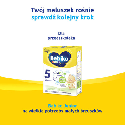 BEBIKO JUNIOR NUTRIflor Expert 4 formuła na bazie mleka, powyżej 2. roku życia ZESTAW 4 x 550 g