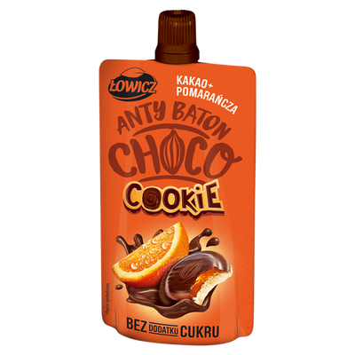 Łowicz Anty Baton Choco Cookie Mus kakao + pomarańcza 100 g