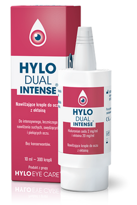 Hylo Dual Intense nawilżające krople do oczu z ektoiną bez konserwantów 10 ml
