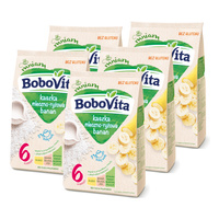 BoboVita Kaszka mleczno-ryżowa banan po 6 miesiącu ZESTAW 5x230g