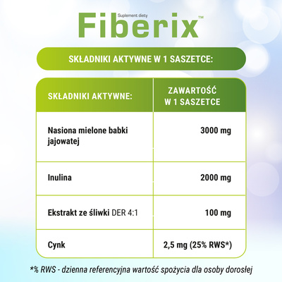 Fiberix ODCHUDZANIE OCZYSZCZANIE TRAWIENIE 14 saszetek