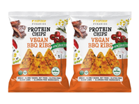 Popcrop chrupki piramidki proteinowe o smaku wegańskich żeberek bezglutenowe ZESTAW 2 x 60 g